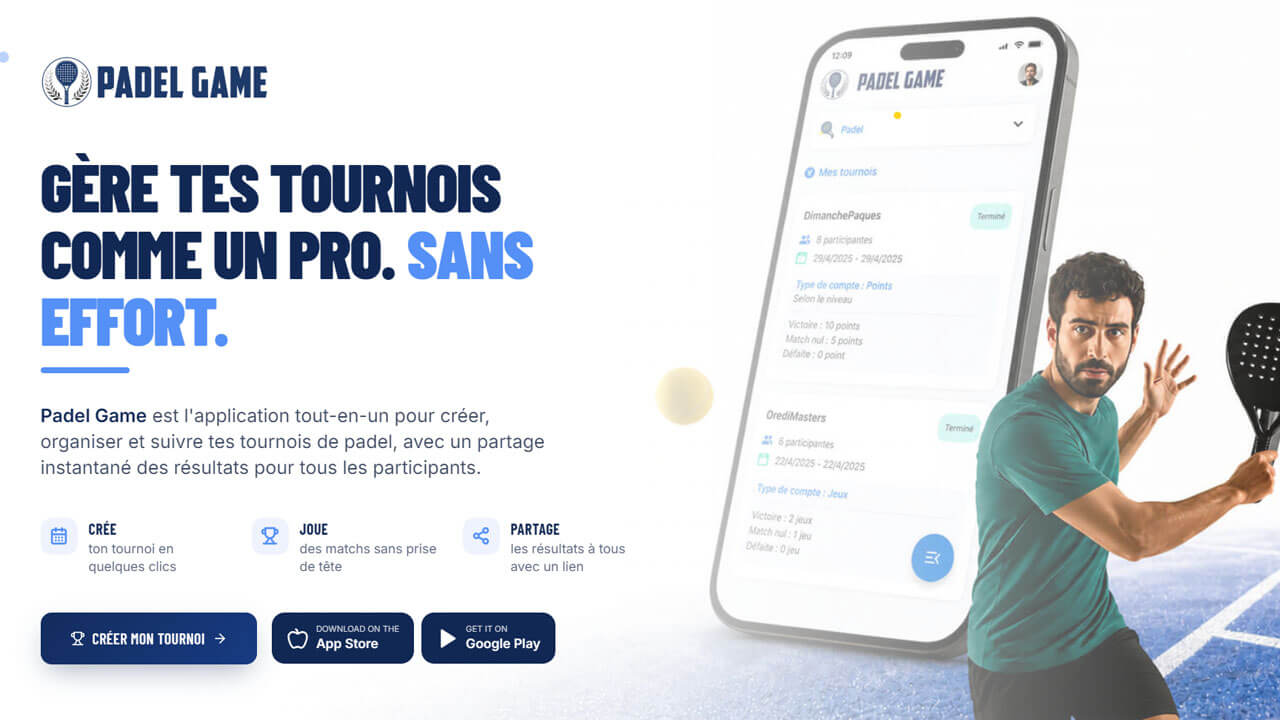 Exemple de site pour une application SaaS